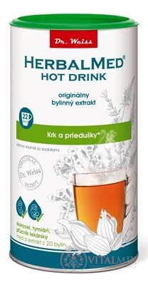 HERBALMED HOT DRINK kašel a průdušky-Dr.Weiss (jitrocel, tymián, plicník) 1x180 g