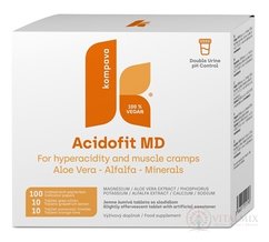 Kompava Acidofit MD MIX tbl eff (10 +10) ks + indikační papírky - proužky 100 ks, 1x1 set