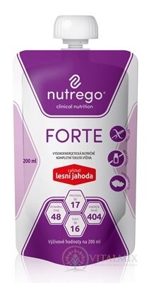 Nutrego FORTE s příchutí lesní jahoda 1x200 ml