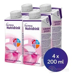 Nutridrink s jahodovou příchutí (krabička) 4x200 ml