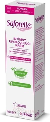 Saforelle® intimních ZKLIDŇUJÍCÍ KRÉM pro každodenní použití při podráždění 1x40 ml