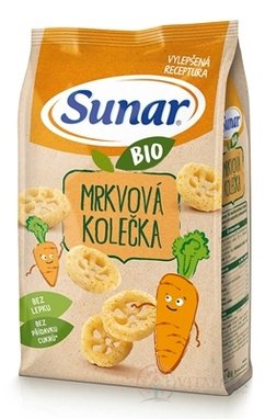 Sunar BIO Křupky Mrkvové kolečka (od ukonč. 12. měsíce) 1x45 g