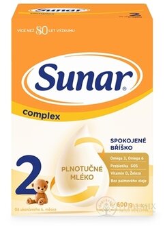 Sunar Complex 2 pokračovací mléčná výživa (od ukonč. 6. měsíce) (inov.2020) 1x600 g