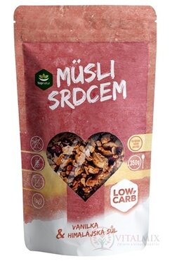 topnatur LOW CARB Müsli srdcem Vanilka a himálajská sůl 1x350 g