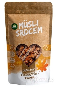 topnatur Müsli srdcem Ořechové s javorovým sirupem slinuté 1x350 g